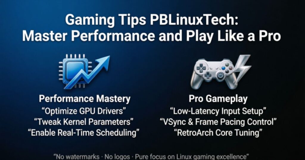 Gaming Tips PBLinuxTech: Master Performance and Play Like a Pro 